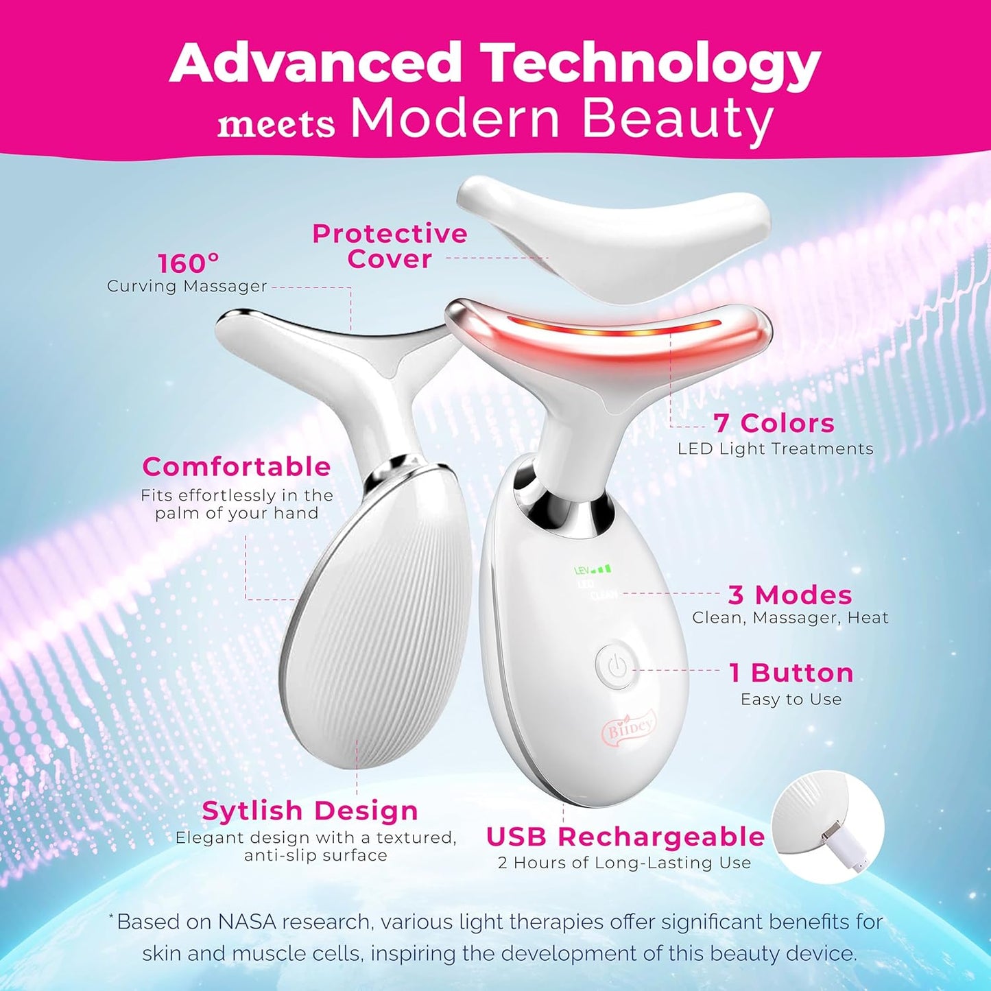 Biidey PinkNext Glow Facial Massager