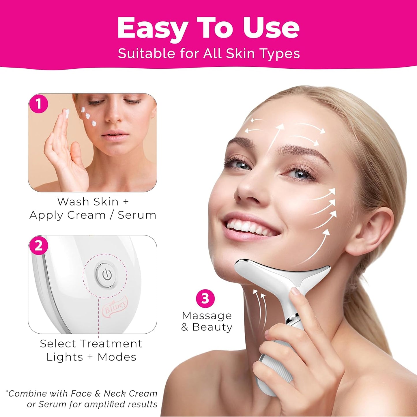 Biidey PinkNext Glow Facial Massager