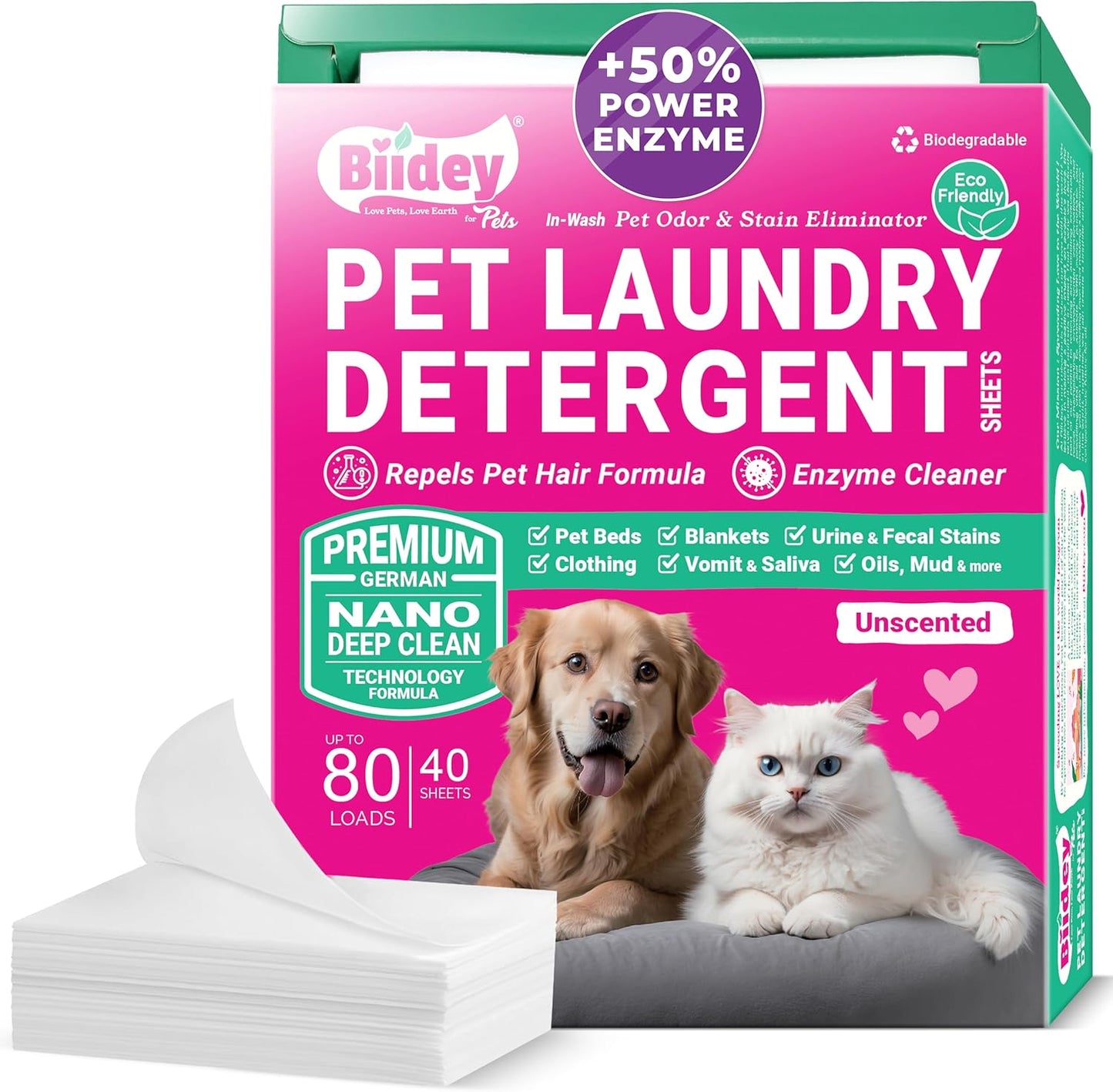 Laundry Detergent Sheets, Travel Size & Eco-Friendly, Clear Plastic-Free Hypoallergenic Liquid Less Sheets for Home Dorm Travel Camping & Hand Washing Clean No Waste 64 Loads 32 Sheets, Fresh linen